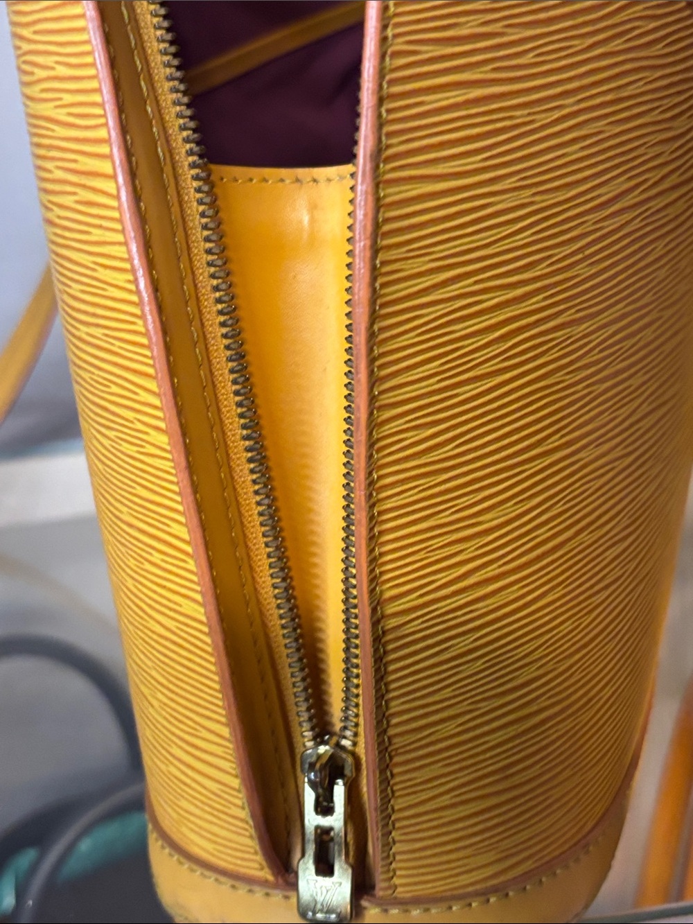 Final Price Louis Vuitton Yellow Epi Leather Shoulder Bag w/COA - Picture 14 of 16